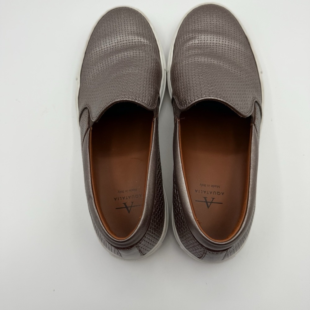 Aquatalia Men's Ashlynn Slip Ons Size 8.5‎ Bronze - Picture 5 of 8